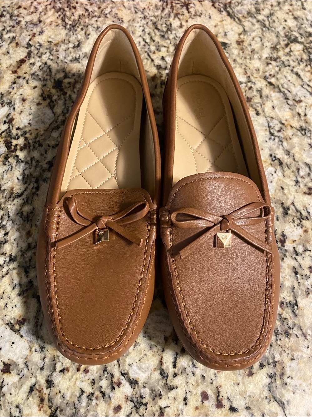 Michael Kors Sutton Moccasin Brown Leather Loafers Flats Women’s 7.5